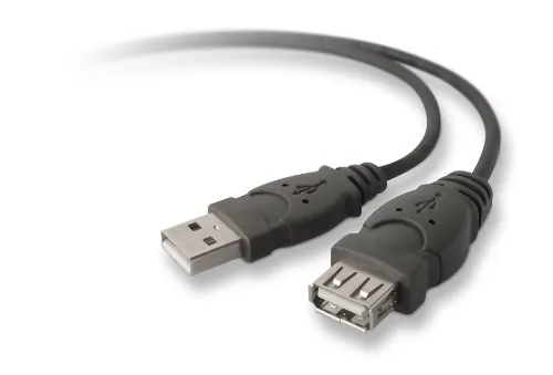 Belkin F3U134B03 — EXTENTION CABLE - 4 PIN USB TYPE A LEFT CONNECTOR - MALE LEFT GENDER - 4 PIN USB