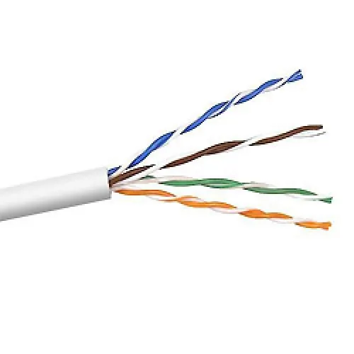 Belkin A7J704-1000-WHT — BELKIN BULK CABLE - UNSHIELDED TWISTED PAIR (UTP) - MALE LEFT GENDER - MALE RIGH
