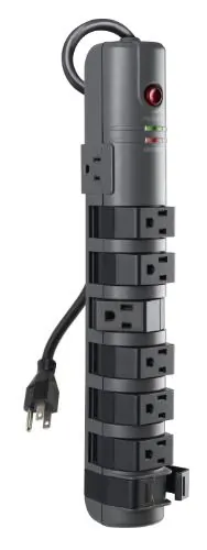 Belkin BP108200-06 — 8-OUTLET PIVOT-PLUG SURGE PROTECTOR, 6 F