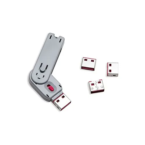 SYBAUSA SY-ACC20165 — USB PORT BLOCKER, 1-KEY & 4-LOCK (PINK C