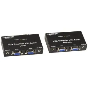 BLACK BOX CORPORATION AC556A-R2 — Dual-Port VGA Extender Kit with Audio Support