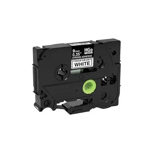 Brother HGE2215PK - 9 MM BLACK ON WHITE HIGH GRADE TAPE