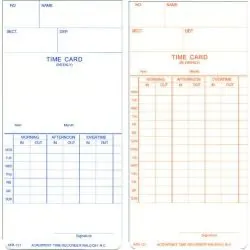 ACROPRINT ACPATR121 — CARD,TIME,F/ATR120,250/PK
