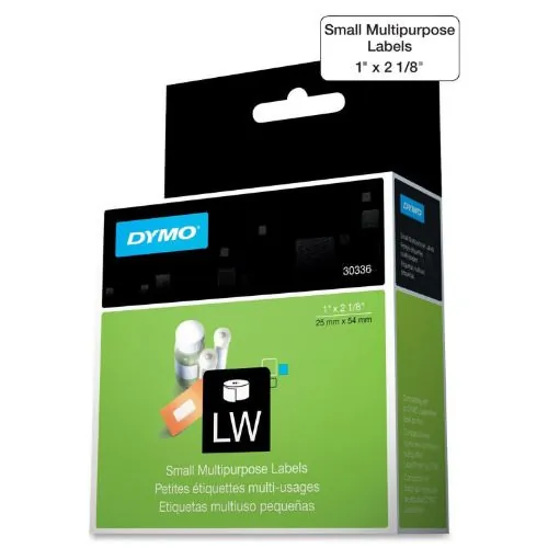 DYMO 1738541 — WHITE MULTI-PURPOSE LABEL, 1 X 2-1/8