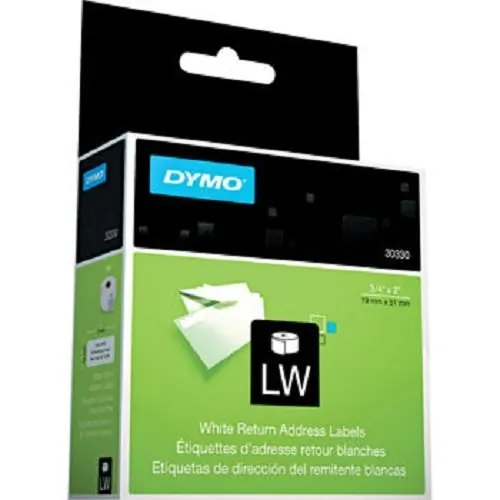 DYMO 30330 — DYMO RETURN ADDRESS LABELS - LABELS - ADDRESS LABELS ( 500 PER SHEET/ROLL) - CON