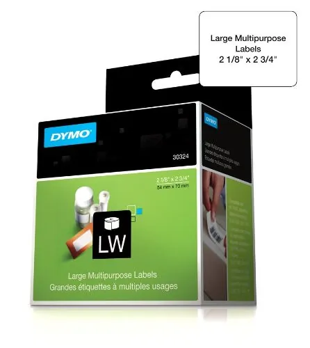 DYMO 30324 — WHITE 3.5 DISK 2-1/8 X 2-3/4 320 PER R