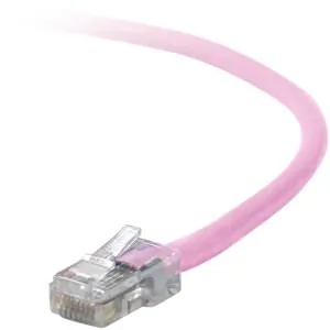 Belkin A3L791-10-PNK-S — PATCH CABLE - UNSHIELDED TWISTED PAIR (UTP) - MALE LEFT GENDER - MALE RIGHT GEND