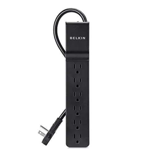 Belkin BSE600-06BLK-WM — BSE600-06BLK-WM - SURGE PROTECTOR - BLACK - 2-YEAR WARRANTY