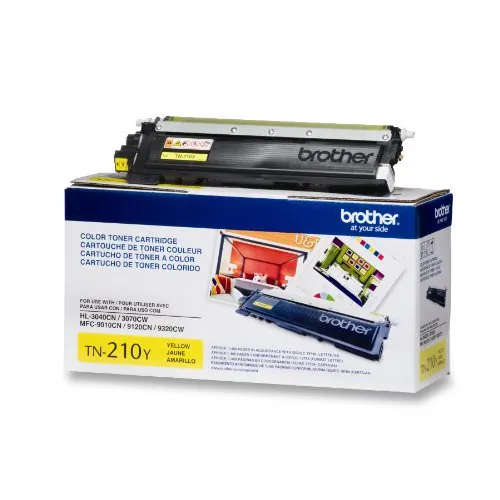 Brother TN210Y — Brother TN210Y Yellow Toner Cartridge - Laser - 1400 Pages - Yellow - 1 Each