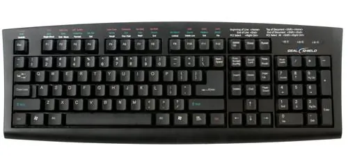 SEAL SHIELD SSKSVMM107 — WASHABLE MEDITECH MAGIC MEDICAL GRADE KEYBOARD - DISHWASHER SAFE (BLACK)(USB)