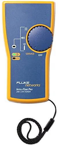 Fluke Networks xn1707 — (4586079) IntelliTone Pro 200 LAN Toner includes IntelliTone Pro 200 LAN Toner Coax F Connector Adapter RJ11 & RJ45 Patch Cables Test Leads with Alligator Clips Lanyard Quick Start Guide & 9-Volt Battery**Call for current pricing**