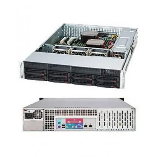 Supermicro CSE-825TQ-600LPB — 825TQ-600LPB - SERVER CHASSIS - RACK-MOUNTABLE - ATX; EXTENDED ATX - 2X USB PORT