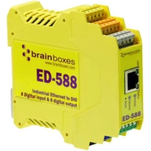 BRAINBOXES ED-588 — ETHERNET 8 DIGITAL INPUTS + 8