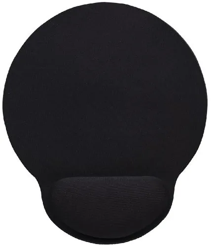 Manhattan 434362 — WRIST-REST BLACK MOUSE PAD