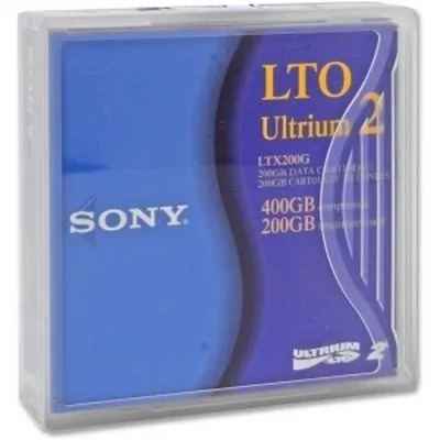 SONY LTX200G/4 — Sony LTO Ultrium-2 Tape Cartridge, 400GB Capacity