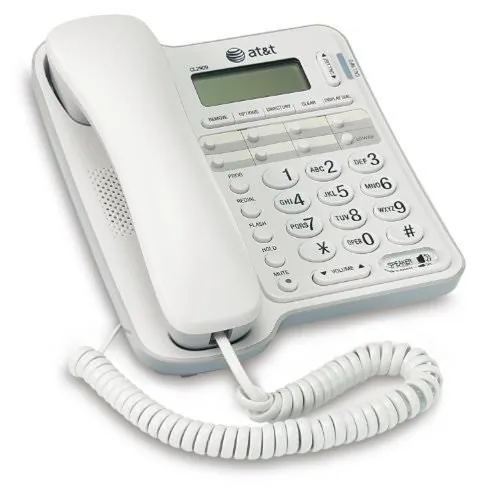 AT&T 2909 — CL2909 Single Line Spkr w/ CID/CW White