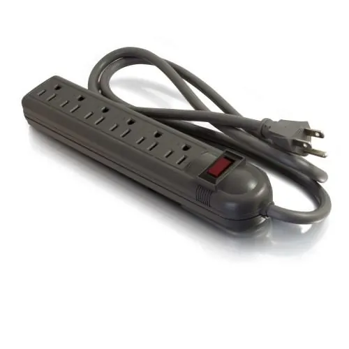 C2G 29300 — THIS SURGE SUPPRESSOR GUARDS AGAINST DAMAGING SPIKES AND SURGES, PROVIDING A SEC