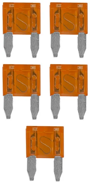 Nippon Labs AST75A — Audiopipe Mini Blade Fuse - 5 Amp, 5 Pack for Electronics