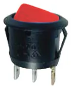 Nippon Labs EC1215 — Nippon Labs Round Rocker Switch with Red LED - 10 Pack