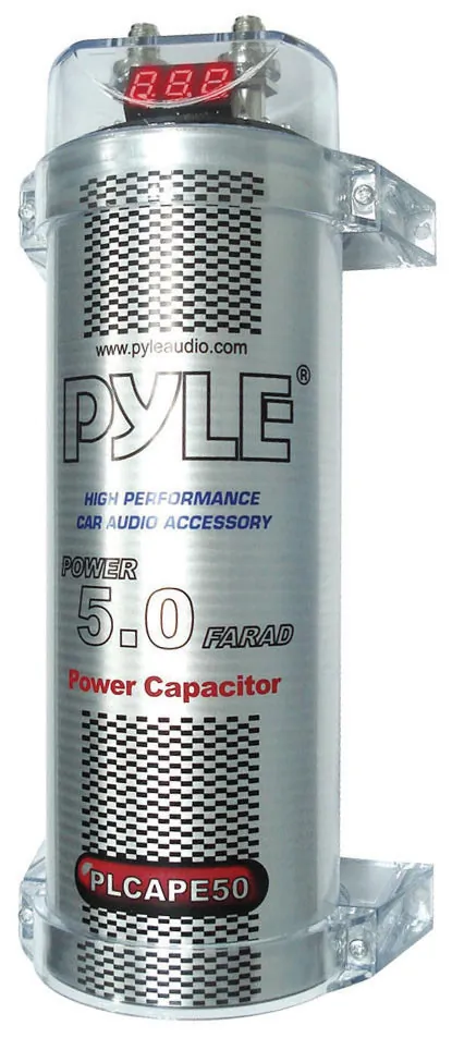 PYLE PLCAPE50 — Pyle 5 Farad Capacitor for Car Audio Systems