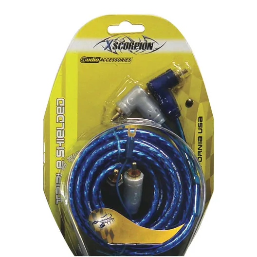 Xscorpion 1.5TR — Xscorpion 1.5' Triple Shielded RCA Cable with Remote Wire
