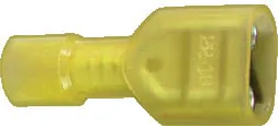 Xscorpion FD250NFY — Xscorpion 12/10 Gauge Yellow Female Quick Disconnects - 100/bag