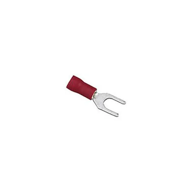 Xscorpion ST8R — Xscorpion #8 Red Spade Terminals for 22-18 GA Wire - 100pcs