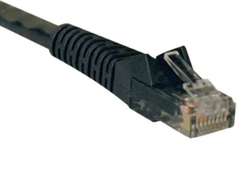 BLACK BOX CORPORATION CAT6PC-015-BK — High-Speed CAT6 Black Ethernet Patch Cable - 10 Feet