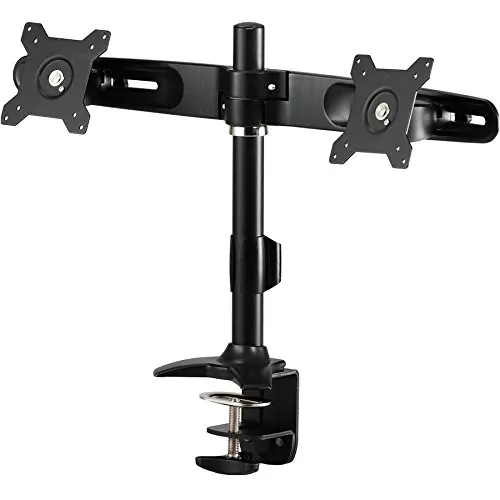 AMER NETWORKS AMR2C — DUAL MONITOR STAND WITH DESK CLAMP