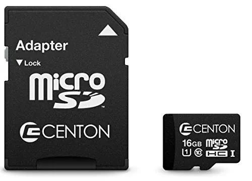 CENTON S1-MSDHU1-16G — CENTON MICROSDXC UHS-I MEMORY CARD WITH ADAPTER - S1-MSDHU1-16G - SPEED: UHS-I /
