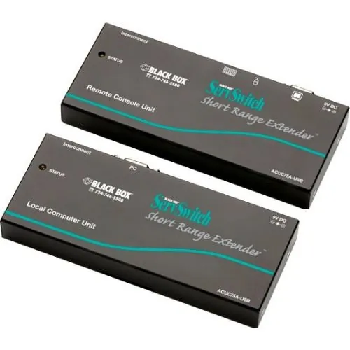 BLACK BOX CORPORATION ACU075A-USB — KVM EXTENDER - SHORT-RANGE (75-FT,), VGA, USB, CATX