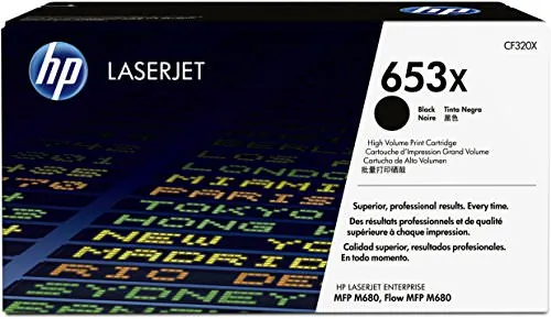 HP CF320X — HP 653X (CF320X) Toner Cartridge - Single Pack - Laser - High Yield - 20000 Pages - Black - 1 Each