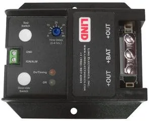 Lind LPT1230-052 — LOW PROFILE SHUTDOWN TIMER, 4HR ADJUSTABLE TIME, SCREW TERMS, 12 VOLTS, 30 AMPS