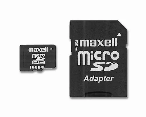 MAXELL 502203 — Maxell 16GB Micro SD Card Class 6 with Adapter