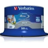 VERBATIM 98485 — Verbatim BD-R, 98485, 25GB, 6X, Shiny Silver, 50PK Spindle, TAA