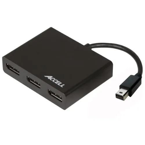 Accell K088B-003B - Accell Mini DisplayPort 1.2 to 3 DisplayPort MST Hub