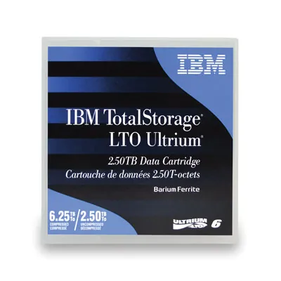 IBM 00V7590L — TAPE, LTO, ULTRIUM-6, 2.5TB/6.25TB BARIUM FERRITE (BAFE), LABELED
