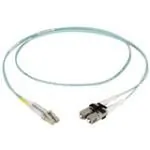 BLACK BOX CORPORATION EFNT010-003M-LCLC — OM3 50/125 MULTIMODE FIBER OPTIC PATCH CABLE - OFNR PVC, LC TO LC, AQUA, 3-M (9.