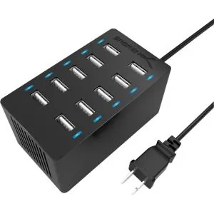Sabrent AX-TPCS — 60W 10PORT USB CHARGER 12A