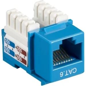 BLACK BOX CORPORATION CAT6J-BL — CAT6 KEYSTONE JACK - UNSHIELDED, RJ45, B