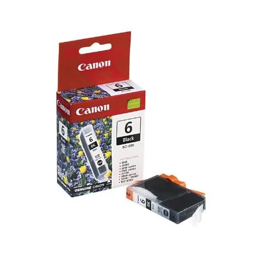 CANON 4705A003 — BCI-6 INK TANK - BLACK - 280 PAGES , 5% COVERAGE - FOR IP8500, IP6000D ,IP5000,