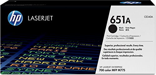 HP CE340A — HP 651A Black LaserJet Toner Cartridge