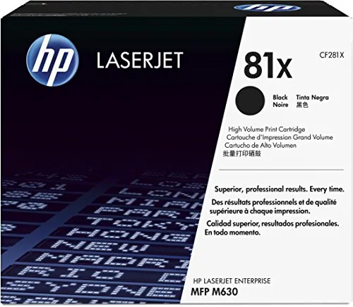 HP CF281X — HP 81X Black Toner Cartridge - High Yield, 25,000 pages
