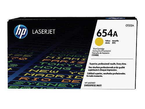 HP CF332A — HP 654A Yellow Original LaserJet Toner Cartridge