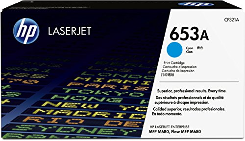 HP CF321A — HP 653A Cyan Toner Cartridge for LaserJet MFP M680 Series