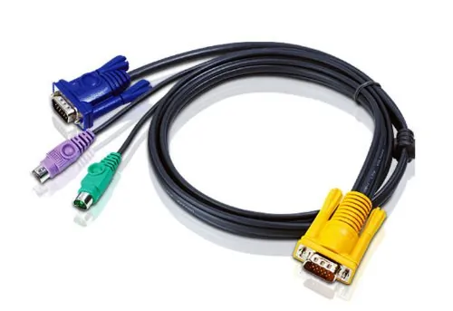 Aten Technologies 2L5201P — 3 SPHD15 (M) -HD15(M)/MINIDIN6 (M) CABLE ACS1208L & ACS1216L