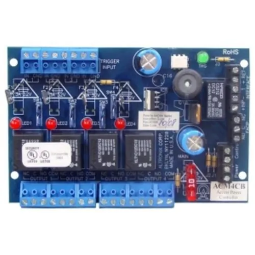 Altronix ACM4CB — 4-Output Access Power Control Module for DC Systems