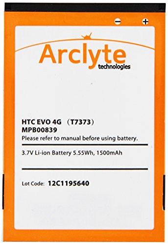 ARCLYTE TECHNOLOGIES MPB00839 - HTC BATTERY FOR CEDAR 100; EVO 4G; EVO 4G SHIFT; FORTRESS; M