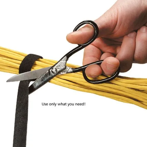 BLACK BOX CORPORATION FT9545A — HOOK AND LOOP BUNDLE CABLE WRAP - 5/8 X 15, BLACK, 15-FT. (4.6-M) ROLL, GSA, TAA