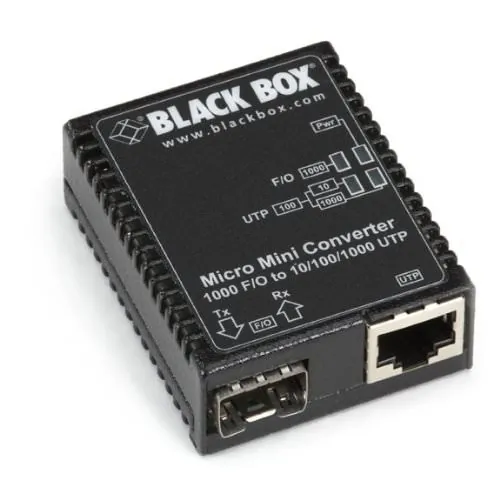 BLACK BOX CORPORATION LMC4000A — Gigabit Ethernet SFP Module for 10/100/1000BT Networking